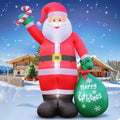 12 ft Inflatable Santa with Candy Cane, Christmas outdoor decoration