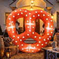 5.5 ft Lighted Inflatable Pretzel, Oktoberfest outdoor decoration