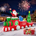 10 ft Inflatable Christmas Train with Gift Boxes, Christmas outdoor decoration